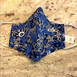 *NEW blue floral face mask!